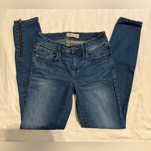 Madewell Skinny Jeans in Mid Blue Wash